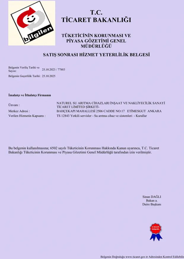 TSE-HYB sertifikası
